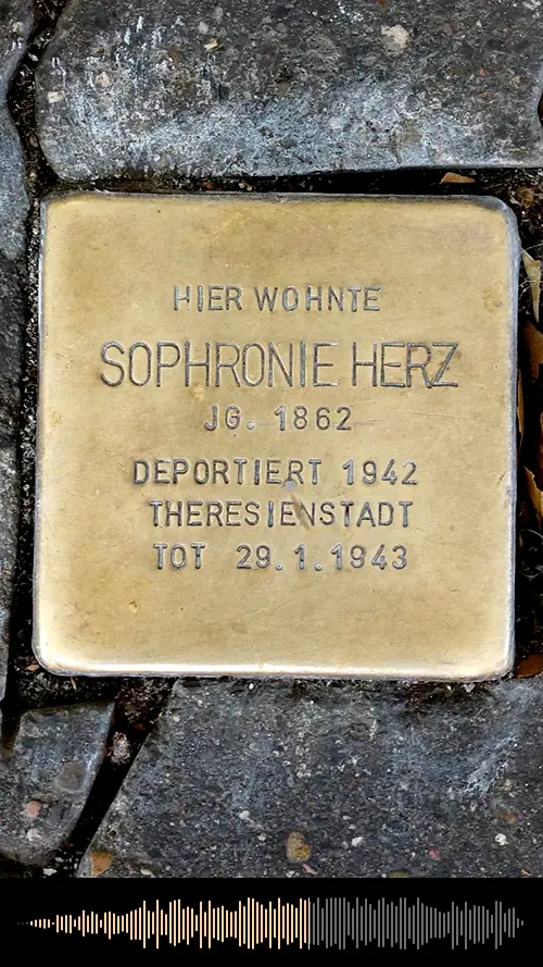Stolperstein-Tour - Sophronie Herz